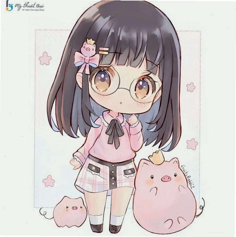 Vẽ đôi mắt to tròn và biểu cảm đáng yêu cho nhân vật chibi