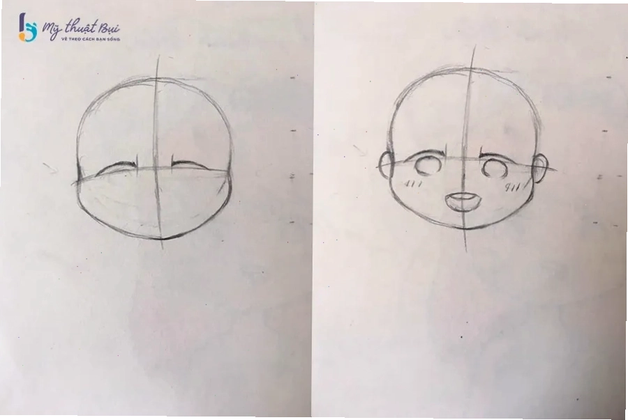 Vẽ mắt chibi to tròn và biểu cảm