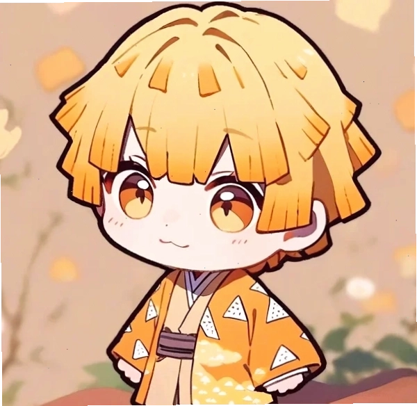Zenitsu Chibi chiến đấu với thanh kiếm sét