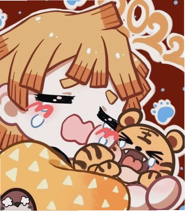 Zenitsu Chibi ngủ say, biểu cảm ngộ nghĩnh