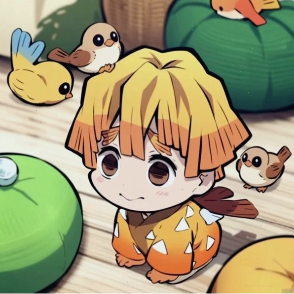 Zenitsu Chibi theo phong cách manga