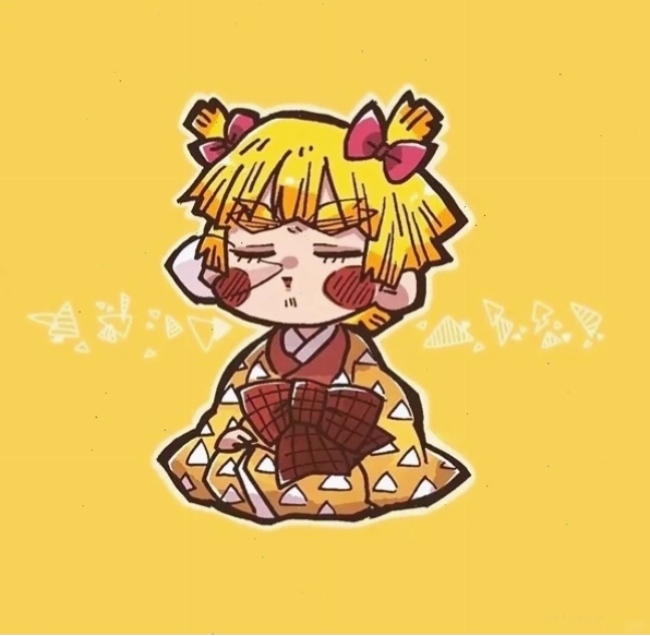 Zenitsu Chibi với vẻ mặt ngơ ngác