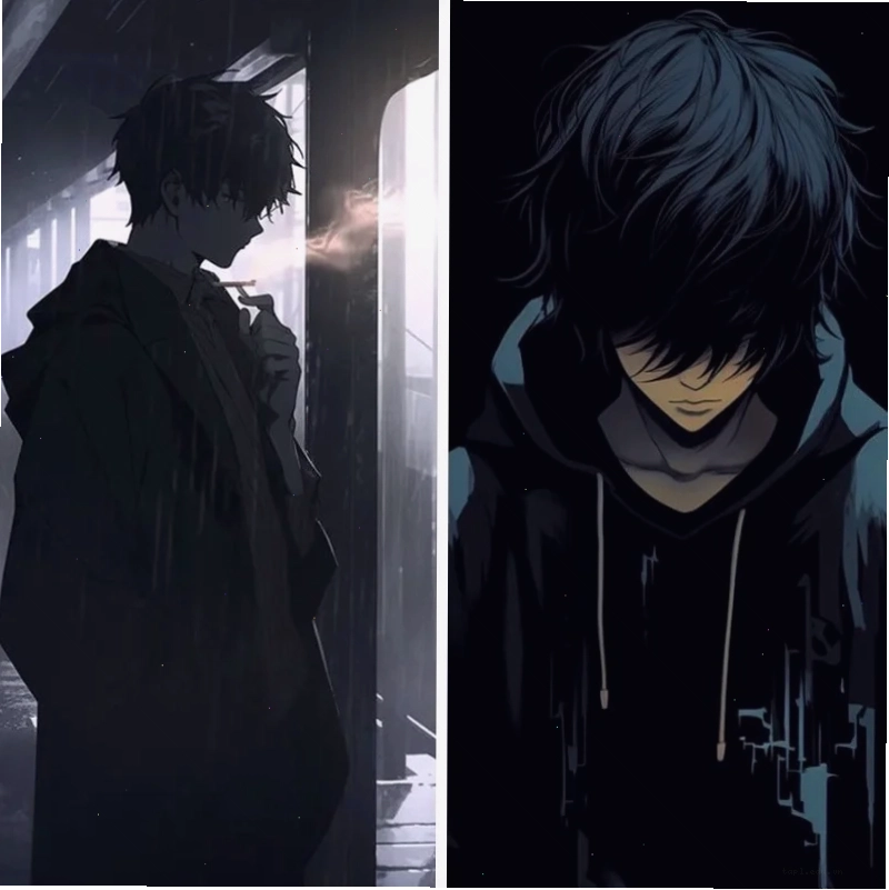 Cận cảnh ảnh anime boy bí ẩn lạnh lùng nam thần