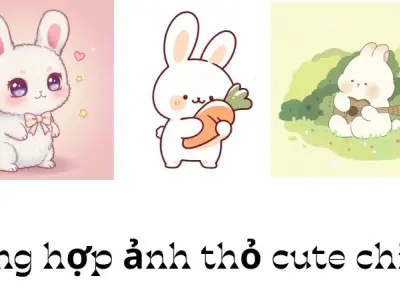 Bộ ảnh thỏ cute chibi siêu dễ thương khiến tim tan chảy