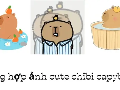 Bộ sưu tập 55+ ảnh cute chibi capybara khiến ai cũng mê