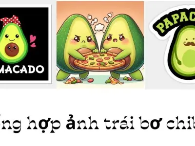 Hình ảnh trái bơ chibi và ý nghĩa vượt ngoài mong đợi