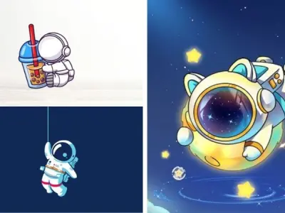 Bộ sưu tập hình nền phi hành gia đầy mê hoặc từ vũ trụ