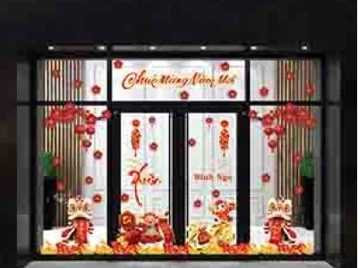 Decal Trang Trí Tết Huyện Gia Lâm: Mang Xuân Yêu Thương Về Nhà