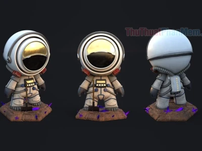 Sưu tầm Ảnh Phi Hành Gia Cute Chibi Độc Đáo Cho Dế Yêu