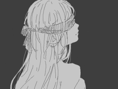 Tải Ảnh Sad Girl Anime Đen Trắng Đầy Cảm Xúc Cho Avatar